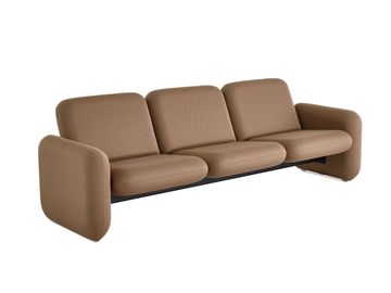 WILKES - 3 seater sectional fabric sofa by Herman Miller