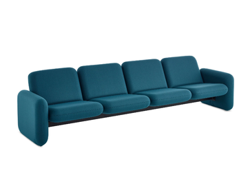 WILKES - Sectional 4 seater fabric sofa by Herman Miller