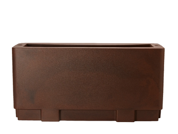 CITY - Rectangular polyethylene plant pot with automatic watering by Hobby Flower