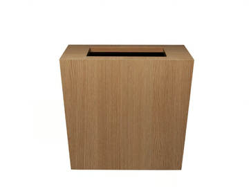 NATURA - Low square plant pot with automatic watering by Hobby Flower