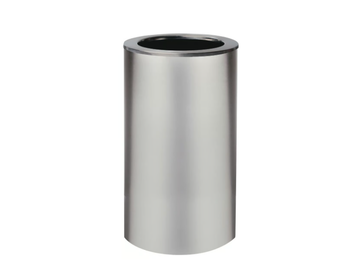 STEEL - High round stainless steel plant pot with automatic watering by Hobby Flower