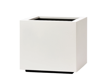 URBAN - Low square stainless steel plant pot with automatic watering by Hobby Flower