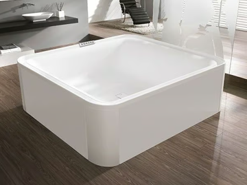 ERGO+ - Square freestanding acrylic bathtub by Hoesch