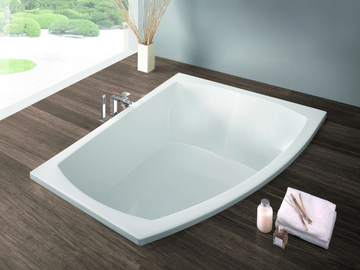 LARGO - Built-in acrylic bathtub by Hoesch