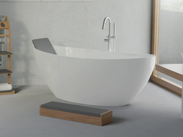 NAMUR - Freestanding oval Solique bathtub by Hoesch