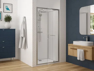 NUNITY - Niche glass shower cabin with tray by Hoesch