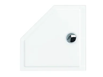 SAMAR - Corner acrylic shower tray by Hoesch