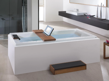SCELTA - Rectangular freestanding acrylic bathtub by Hoesch