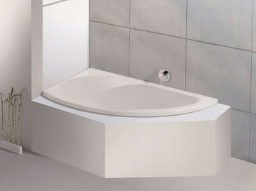 SPECTRA - Asymmetric built-in acrylic bathtub by Hoesch