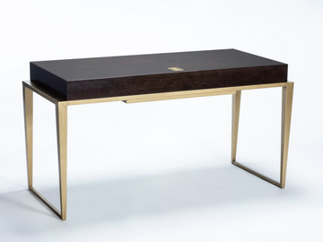 CONTI - Rectangular writing desk by HUGUES CHEVALIER