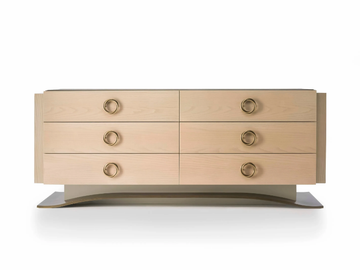 HAUSSMANN - Oak chest of drawers by HUGUES CHEVALIER