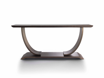HAUSSMANN - Rectangular metal console table by HUGUES CHEVALIER
