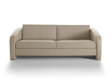 JEREMY - Leather sofa by HUGUES CHEVALIER