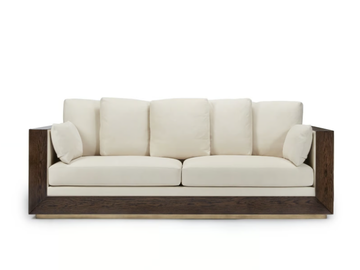 PALACE - Leather sofa by HUGUES CHEVALIER