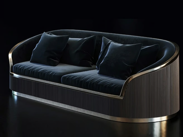 PATSY - Fabric sofa by HUGUES CHEVALIER