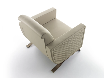 VENDÔME - Armchair with armrests by HUGUES CHEVALIER