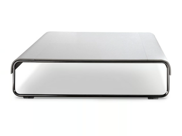 ADD_LOOK - Low tanned leather and steel coffee table by i 4 Mariani