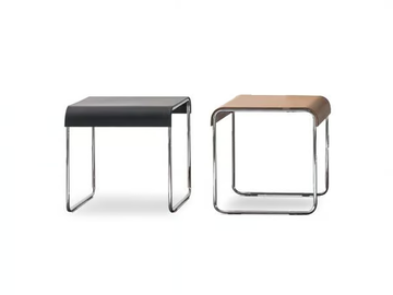 ADD_LOOK - Tanned leather high side table by i 4 Mariani