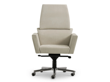 ARES - High-back leather executive chair by i 4 Mariani