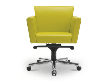 ARES - Swivel leather executive chair by i 4 Mariani