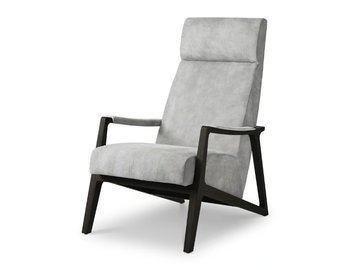 BARLEY - Leather armchair with armrests by i 4 Mariani