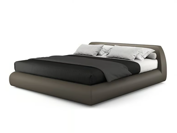 BE_LOOK - Fabric double bed with upholstered headboard by i 4 Mariani