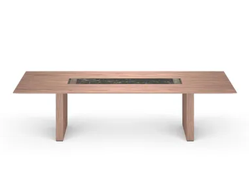 CARTESIANO - Rectangular wooden meeting table by i 4 Mariani