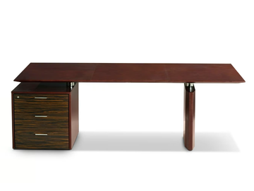 DE_SYMETRIA - Rectangular wooden executive desk by i 4 Mariani