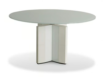 DE_SYMETRIA - Round wooden meeting table by i 4 Mariani