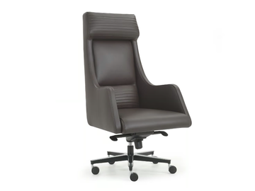 IBIS - Swivel high-back leather executive chair by i 4 Mariani