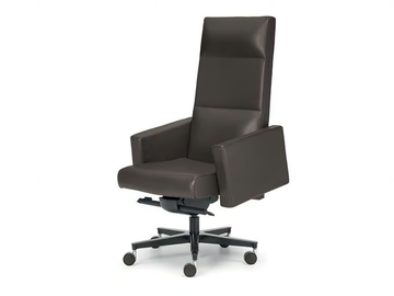 INCA - High-back swivel leather executive chair by i 4 Mariani