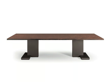 INCA - Rectangular wooden meeting table by i 4 Mariani