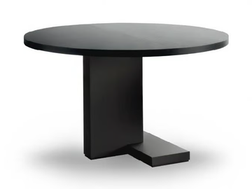 INCA - Round wooden meeting table by i 4 Mariani