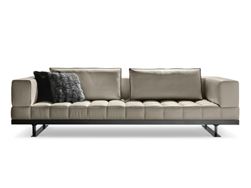 INSULA - 3 seater leather sofa by i 4 Mariani