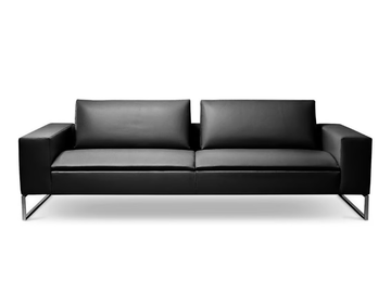 KUBICO - Sled base leather sofa by i 4 Mariani