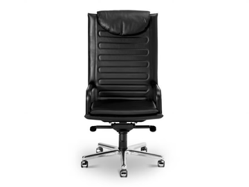 LOOP - High-back leather executive chair by i 4 Mariani