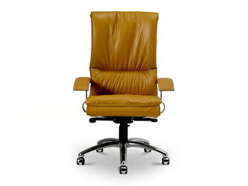 LUX - Swivel high-back leather executive chair by i 4 Mariani
