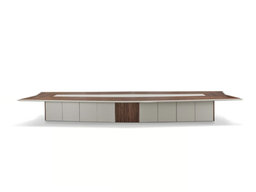 MASTER - Rectangular wooden meeting table with cable management by i 4 Mariani
