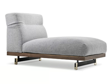 NIKY - Upholstered fabric chaise longue by i 4 Mariani