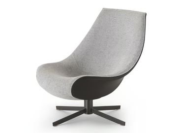 OYSTER - Swivel fabric armchair by i 4 Mariani
