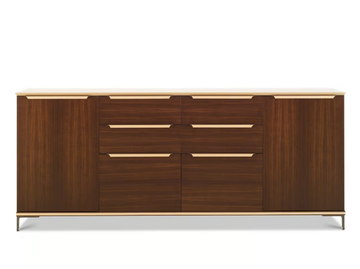 PASO DOBLE - Low wooden office storage unit with drawers by i 4 Mariani