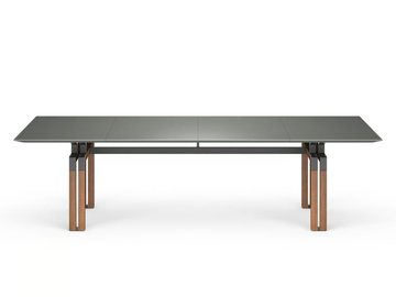 PASO DOBLE - Rectangular meeting table with leather covered top by i 4 Mariani