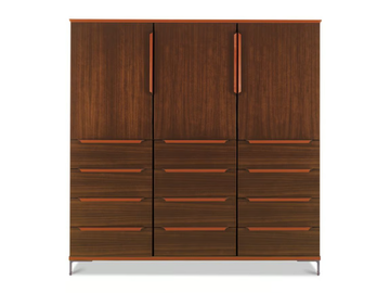 PASO DOBLE - Tall wooden office storage unit with drawers by i 4 Mariani