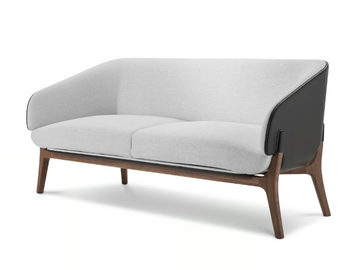 SAVILE ROW - 2 seater fabric and leather sofa by i 4 Mariani