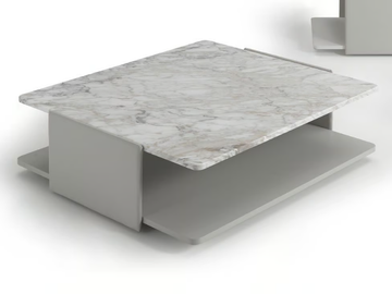 SELLA - Low square marble coffee table by i 4 Mariani