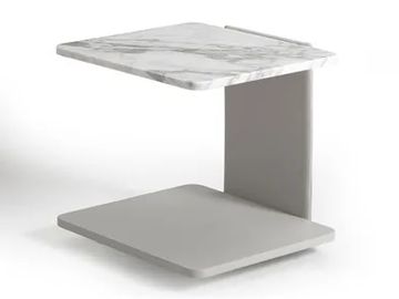 SELLA - Square marble side table by i 4 Mariani