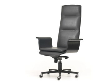 WING - Swivel high-back leather executive chair by i 4 Mariani