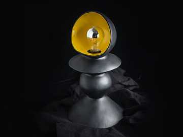 BLACK ARGINAUTA - LED ceramic table lamp by ICI ET LÀ