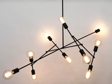 BLACK MOGI - LED steel pendant lamp by ICI ET LÀ