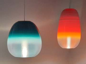 DEGRADÉ - Recycled material pendant lamp by ICI ET LÀ